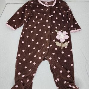 Carter's Brown Polka Dot Baby Onesie